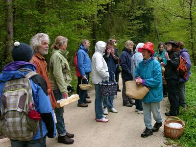 Das ist eine Wildkräuterexkursion.